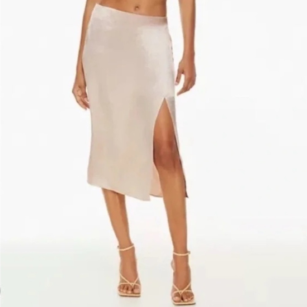 Aritzia Cream Midi Skirt
